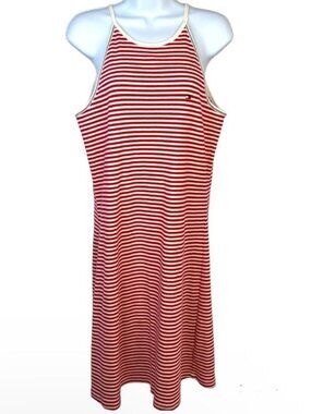 Tommy Hilfiger 90s tank Striped dress racerback red white americana y2k preppy